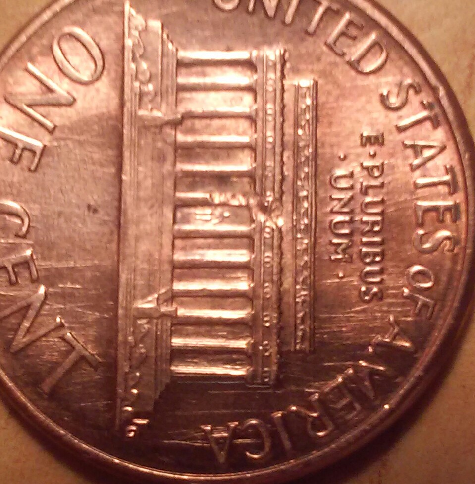 1989-Cent-Defective-Planchet/Lamination-Error